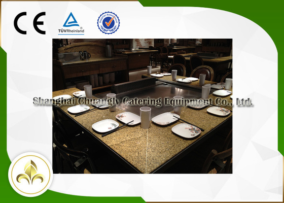 comprare Tabella all'aperto dell'interno della griglia di Teppanyaki Hibachi di 9 sedili per l'hotel/la plaza/ristorante/Antivari dell'alimento online manufacture