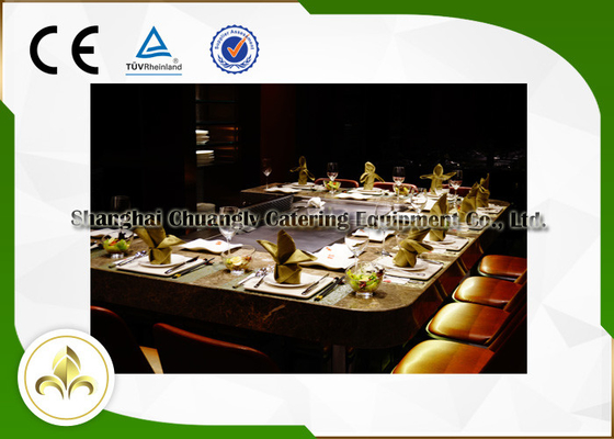 comprare Rettangolo di 10 Seat elettrico/Tabella della griglia Teppanyaki di induzione con ventilazione/precipitatore online manufacture