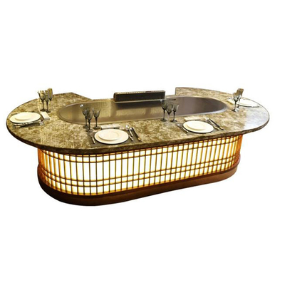 comprare Griglia ovale di vendita calda di Teppanyaki del BARBECUE dell'attrezzatura della cucina di 10 sedili online manufacture