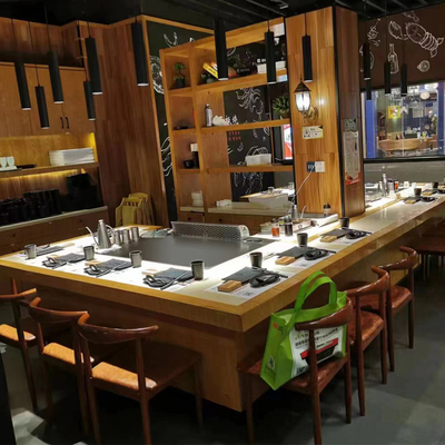 comprare Tavolo da griglia elettromagnetico per teppanyaki da 7 a 10 posti online manufacture