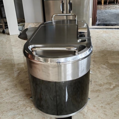 comprare TO14 Acciaio inossidabile mobile Teppanyaki Grill Tavolo Gas Down Aggiornamento di scarico online manufacture