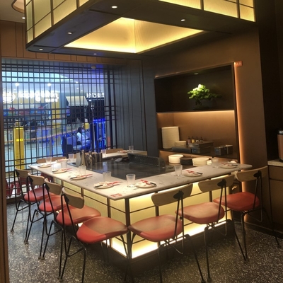 comprare Tabella di lusso della griglia di Teppanyaki della macchina di Griiling del barbecue di acciaio inossidabile online manufacture