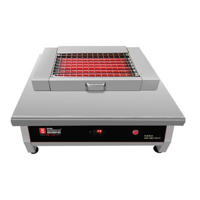 comprare griglia elettrica del barbecue di acciaio inossidabile 6kw che non dà fumo per il ristorante fabbricazione online