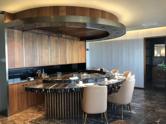 comprare I sedili Teppanyaki del semicerchio 8 cuociono l'attrezzatura sulla piastra d'approvvigionamento per il buffet dell'hotel online manufacture