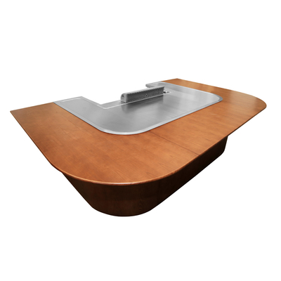 comprare Tavolo griglia Hibachi personalizzabile con decorazione da tavolo in legno online manufacture