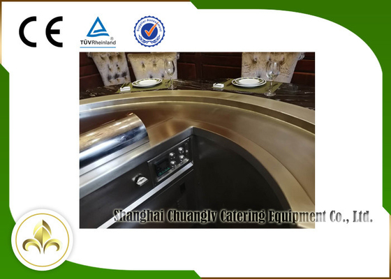comprare Superiore o giù la griglia elettrica del piano d'appoggio di Teppanyaki di esaurimento del vapore con 10 sedili online manufacture