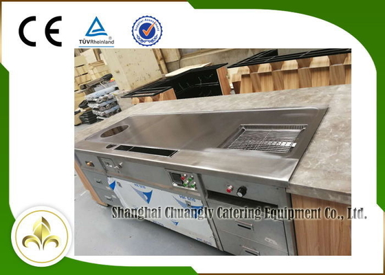 comprare Multi barbecue della stufa della minestra di acciaio inossidabile Electromagneitc della Tabella della griglia di Teppanyaki di funzione online manufacture
