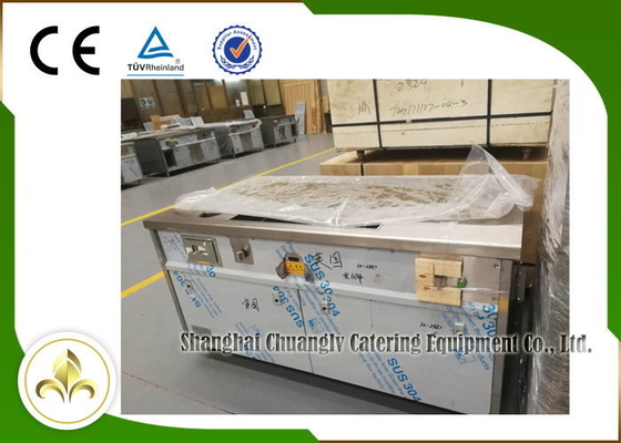 comprare Vapore di rettangolo della Tabella della griglia di Teppanyaki del gas naturale giù l'acciaio inossidabile CSA dello scarico fabbricazione online