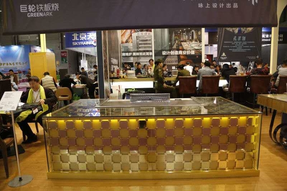 comprare stile giapponese di rettangolo della Tabella della griglia di Teppanyaki dell'attrezzatura dell'hotel di 2400mm online manufacture