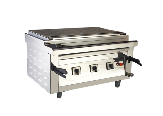 comprare La griglia regolabile del pollo del barbecue di altezza lavora il forno a macchina che non dà fumo della griglia del riscaldamento elettrico fabbricazione online