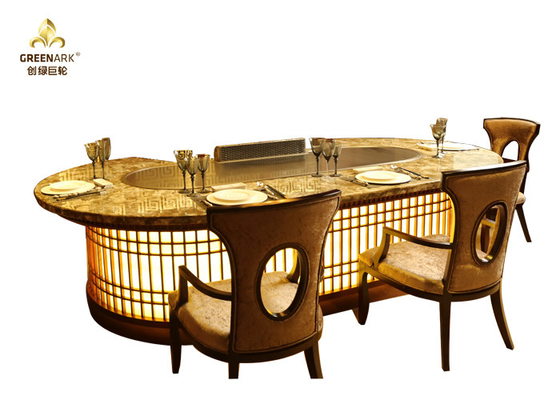 comprare Tabella commerciale su ordinazione della griglia di teppanyaki con esaurimento incavato online manufacture