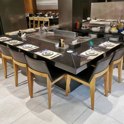 comprare Stainless Steel Teppanyaki Grill Table 2400x850x800mm 8kW fabbricazione online
