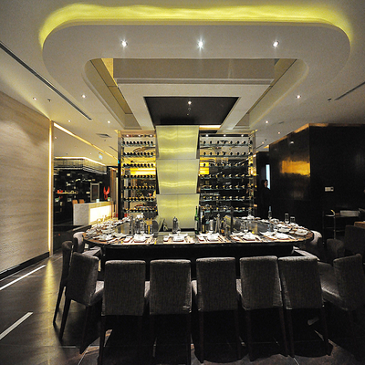 comprare Tavolo grill Teppanyaki a gas 8000W con valvola di sicurezza a spegnimento automatico fabbricazione online