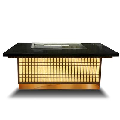 comprare Commercial Teppanyaki Grill Table 8000W Electric 20mm Alloy Steel fabbricazione online