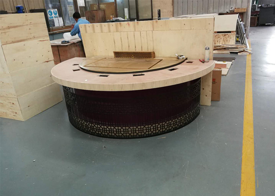 comprare Griglia giapponese di Teppanyaki del ristorante con la decorazione del piano d'appoggio del cerchio dei semi online manufacture