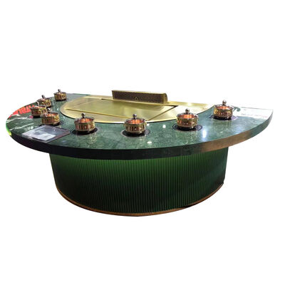 comprare Tavolo da griglia Teppanyaki a 7 posti con piastra di rame laminata a freddo di 16 mm di spessore fabbricazione online