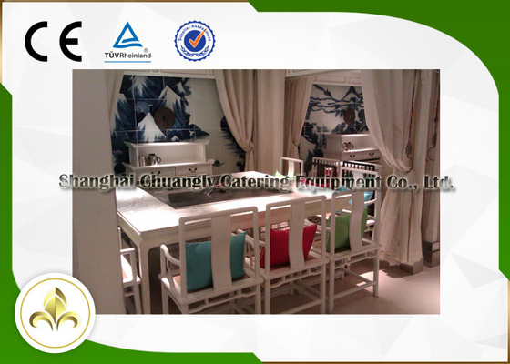 Sedili all'aperto/dell'interno della tabella otto del piatto della griglia di Teppanyaki sviluppati in purificatore elettrostatico del vapore