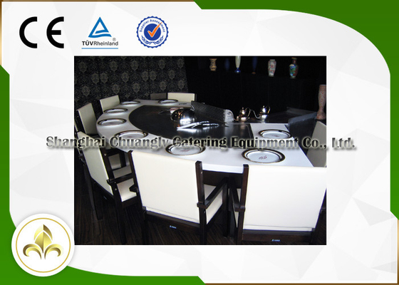 Griglia commerciale superiore piana elettrica di Hibachi del barbecue all'aperto della piastra del precipitatore del vapore