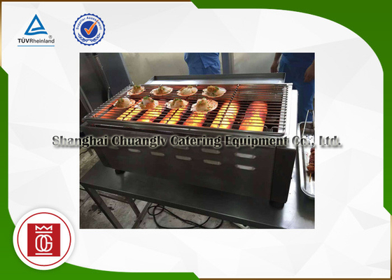 Griglie commerciali del barbecue del gas della grande cucina, griglia del barbecue del gas naturale con 6 bruciatori