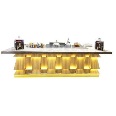 Riscaldamento elettromagnetico 15KW di Teppanyaki di rettangolo della Tabella multifunzionale della griglia