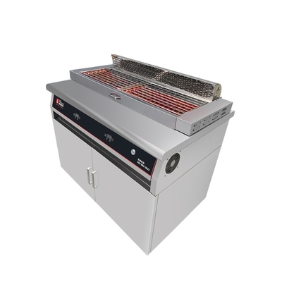 Grill elettrici per barbecue commerciali in acciaio inossidabile con sistema di scarico a corrente bassa