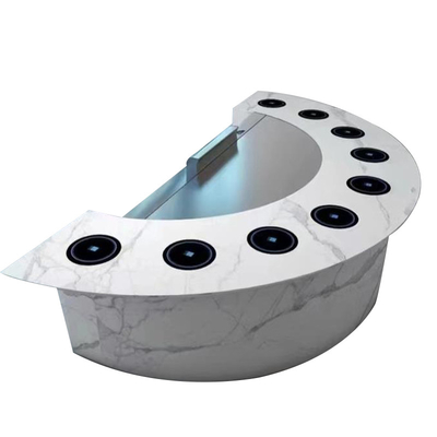 Applicazione Fast Food Gas / Electric / Induction Teppanyaki Grill Table
