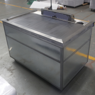 Acciaio inossidabile 304 Teppanyaki Grill Tavolo riscaldamento a gas Dimensione personalizzata