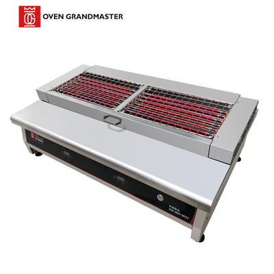 Il piccolo barbecue commerciale elettrico griglia il piano d'appoggio che non dà fumo per il hot dog