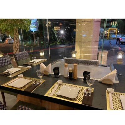 Tavolo da griglia Hibachi in acciaio inossidabile 304 con area da cucina di 500x380 mm