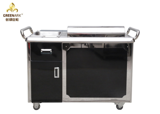 Griglia giapponese nera di 1200mm Teppanyaki che cucina attrezzatura/il piatto elettrico Teppanyaki del ristorante