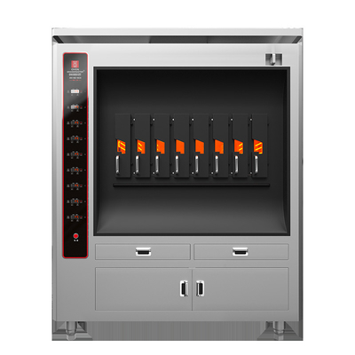Grill elettrico per pesci commerciale con 8 compartimenti 8 pesci alla volta