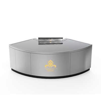 Tavolo da griglia a forma di ventola Teppanyaki Dimensioni personalizzate e metodo di scarico fumo Hibachi Grill