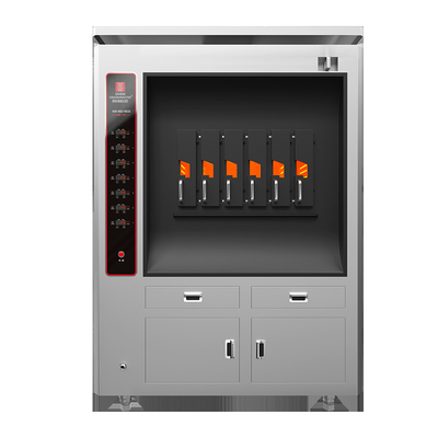 Grill elettrico per pesce commerciale con 6 comparti a strato singolo 6 pesci alla volta