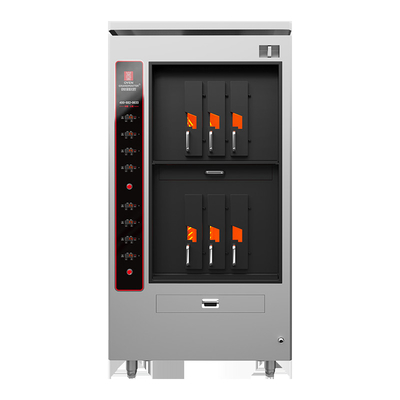 Grill elettrico per pesce commerciale con doppio strato 6 compartimenti 6 pesci alla volta