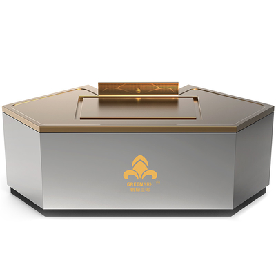 Tavolo in forma di arco di rame Teppanyaki Tavolo può essere personalizzato in dimensioni e metodo di scarico di fumo (secondo le esigenze)hibachi griglia