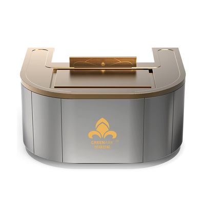 Tavola Teppanyaki in rame arcuato Tavola può essere personalizzata in dimensioni e metodo di scarico di fumo (secondo le esigenze) grigliahibachi