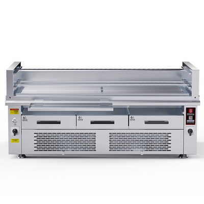 Grill senza fumo 800'c alta temperatura 3 gruppi di riscaldamento controllo indipendente della temperatura
