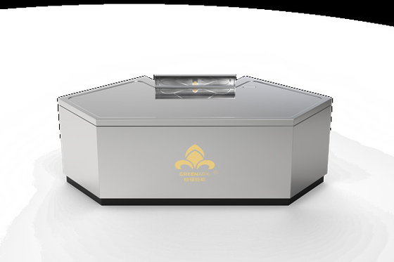 Hotel/Ristorante Teppanyaki Grill Table con scarico di fumo personalizzabile e sistema di alimentazione dell'aria anteriore