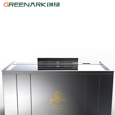 Grill Teppanyaki ad alta efficienza con bancone in acciaio in lega alimentare da 20 mm e riscaldamento intelligente