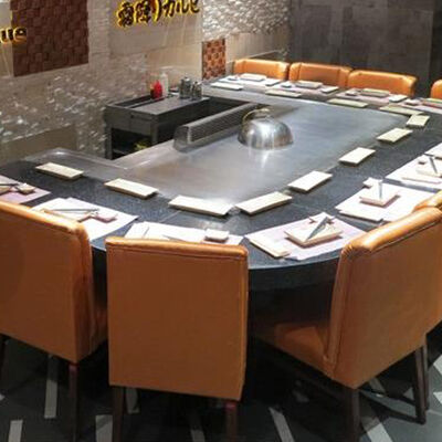 For Hotels and Restaurants Electric and Gas Teppanyaki Grill Table