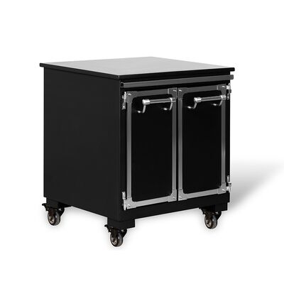 Barbecue in ferro spagnolo commerciale Forno a carbone a doppio piano con 304 in acciaio inossidabile e armadietto di fondo