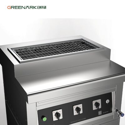 Grill elettrico commerciale con riscaldamento a 800°C, riduzione del fumo e costruzione in acciaio inossidabile
