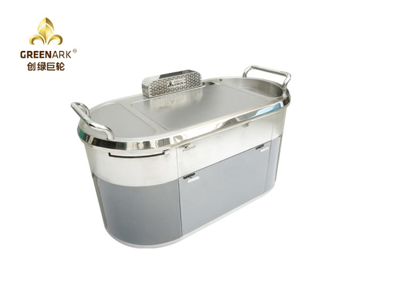 Tabella mobile di Hibachi del gas naturale di GPL della griglia di Teppanyaki di esaurimento ovale giù con purificazione