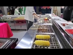 6.6kw Acciaio inossidabile Barbecue elettrico senza fumo per ristorante