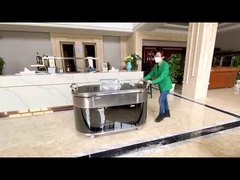 Tavolo da griglia Teppanyaki mobile ovale