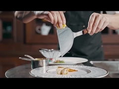 Grill mobile Teppanyaki con bancone espandibile. Durabilità di 20 anni e riscaldamento istantaneo.